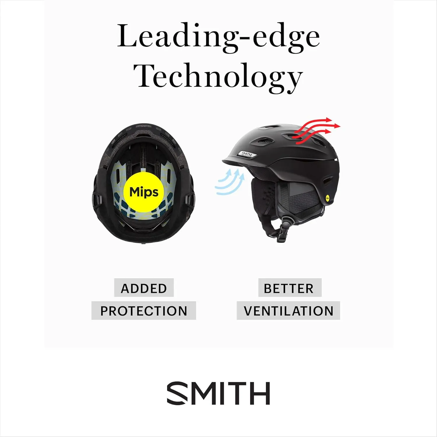 Smith Glide Jr. Helmet – Youth Snowsports Helmet with MIPS Technology – Lightweight Protection for Kids for Skiing & Snowboarding