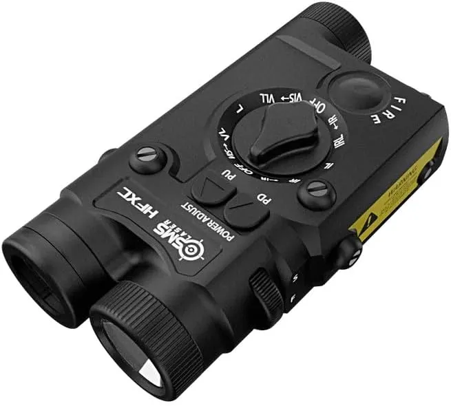 SMS Laser HFXC 4-in-1 Green Laser, IR Laser, IR Illuminator, 1000 Lumen White Light, Adjustable Power, Made of Anodized Aluminum, Suitable for Picatinny Rail Rifles, Laser Class IIIA, Less Than 5mW