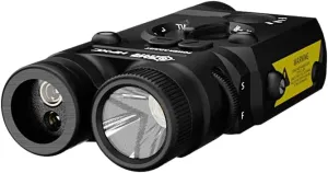 SMS Laser HFXC 4-in-1 Green Laser, IR Laser, IR Illuminator, 1000 Lumen White Light, Adjustable Power, Made of Anodized Aluminum, Suitable for Picatinny Rail Rifles, Laser Class IIIA, Less Than 5mW