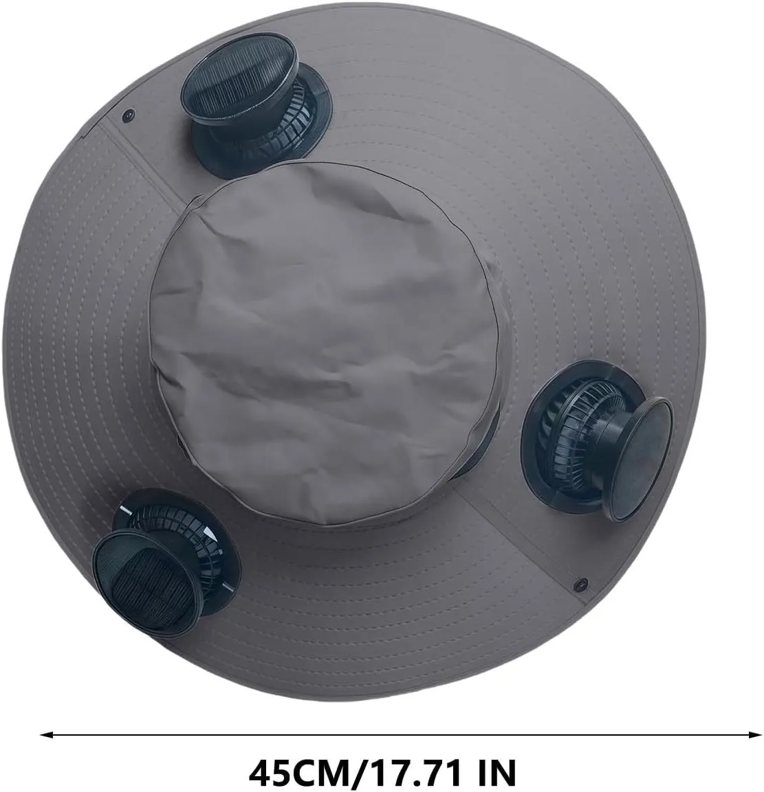 Solar Fan Hats Wide Brim Sun Hat with 3 Built-in Fans Detachable Outdoor Fishing Hiking Camping Gear Beach Outfits 2025