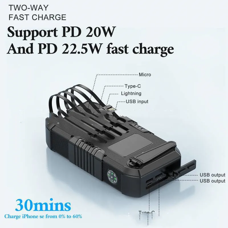 Solar Portable Power Source Large Capacity Hand Charger