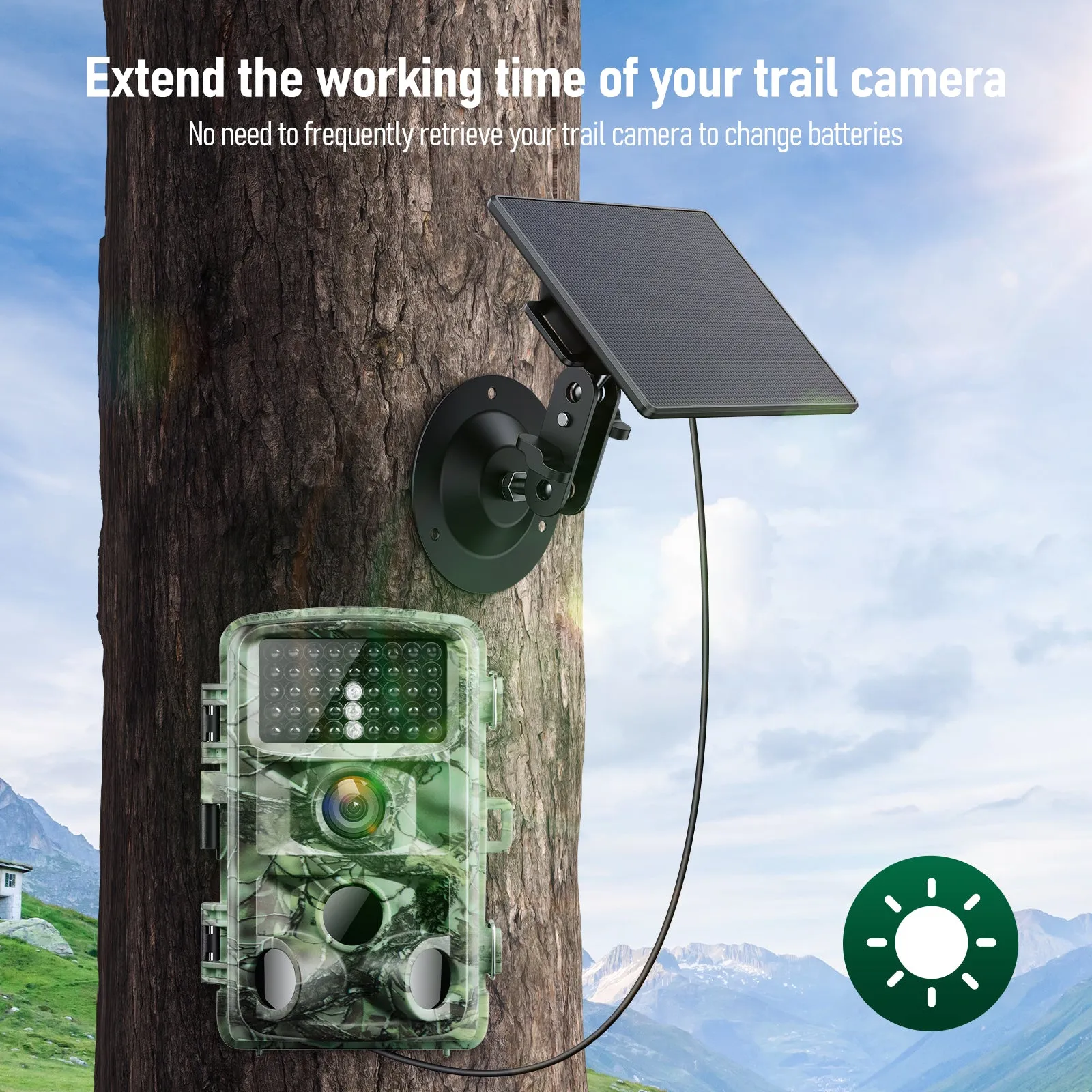 Solar Power Panel BC643 For Campark Trail Camera