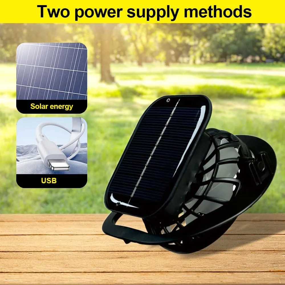Solar Powered Fan Hat for Men Women, 2025 New Breathable Wide Brim Solar Fan Hat Outdoor Fishing, Hiking, Beach