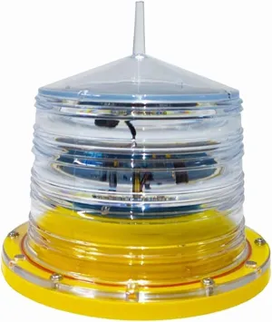 Solar Powered Marine Boat Navigation Light High-Speed Entrance and exit Warning Light Bridge Bay Port Beacon Light for Marine Boat (Color : White) (Yellow)