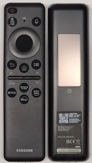 Solar Voice Samsung Remote Control BN59-01432A for 2023 and 2024 Samsung TV’s