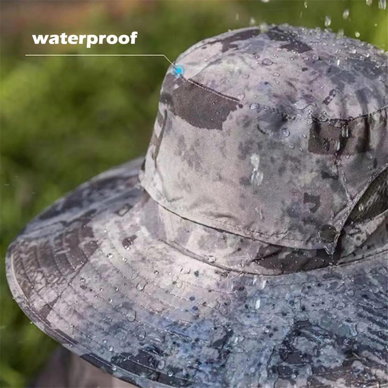 Solarbrim Hat, Colitt Fishing Hat, Wide Brim Solar Fan Outdoor Fishing Hat-Solar & USB Charging, Sun Hat with Solar Powered Fans-D