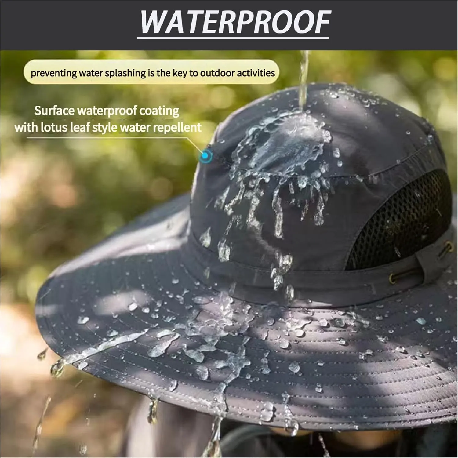 Sombrero Con Ventilador Solar, Collit Fishing Hat with Solar Powered Fans,Ultra Light Collit Solar Fan Sun Hat