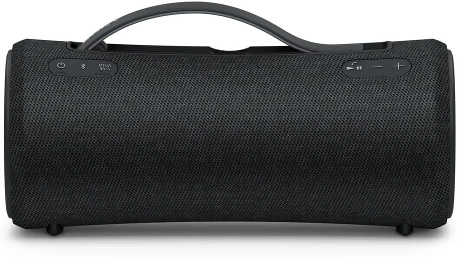 Sony SRS-XG300 X-Series Wireless Portable-Bluetooth Party-Speaker IP67 Waterproof and Dustproof with 25 Hour-Battery and Retractable Handle, Black- New