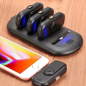 Special Portable Power Bank Charging Station With 4 Charging Packs For Any Smartphone