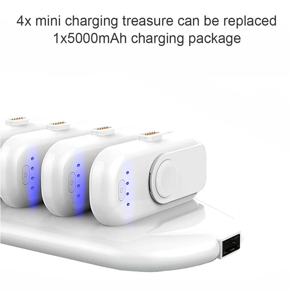 Special Portable Power Bank Charging Station With 4 Charging Packs For Any Smartphone