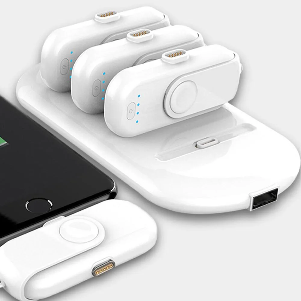 Special Portable Power Bank Charging Station With 4 Charging Packs For Any Smartphone