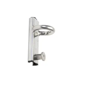Spinnaker pole slider with ø30 mm ring and pin stop. Fits Seldén 25 mm T-track
