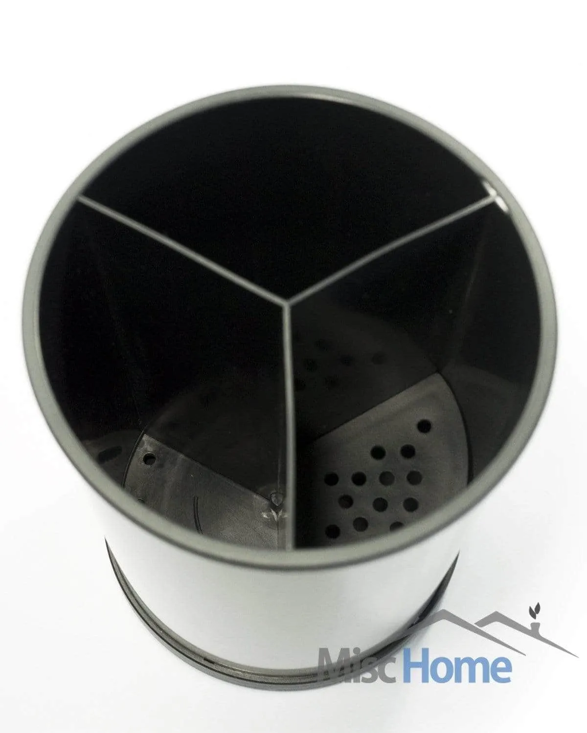 Stainless Steel Kitchen Utensil Holder – Rotating Cooking Utensil Holder Made From Fingerprint Resistant Brushed Stainless Steel