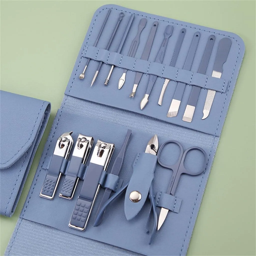 Stainless Steel Nail Clipper Set Acne Needles Eyebrow Trimming Manicure Tools Beauty Complete Set