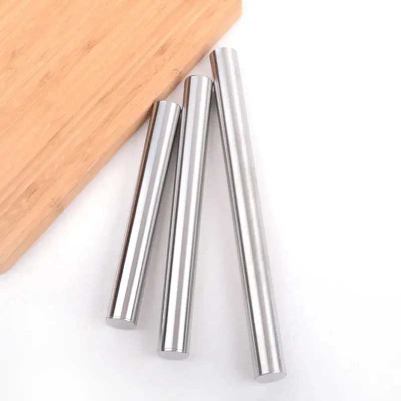 Stainless Steel Rolling Pin Baking Bread Pastry Roller Non-stick Baking Tool Cooking Pizza Cookie Cannoli Tubes Kitchen Utensils