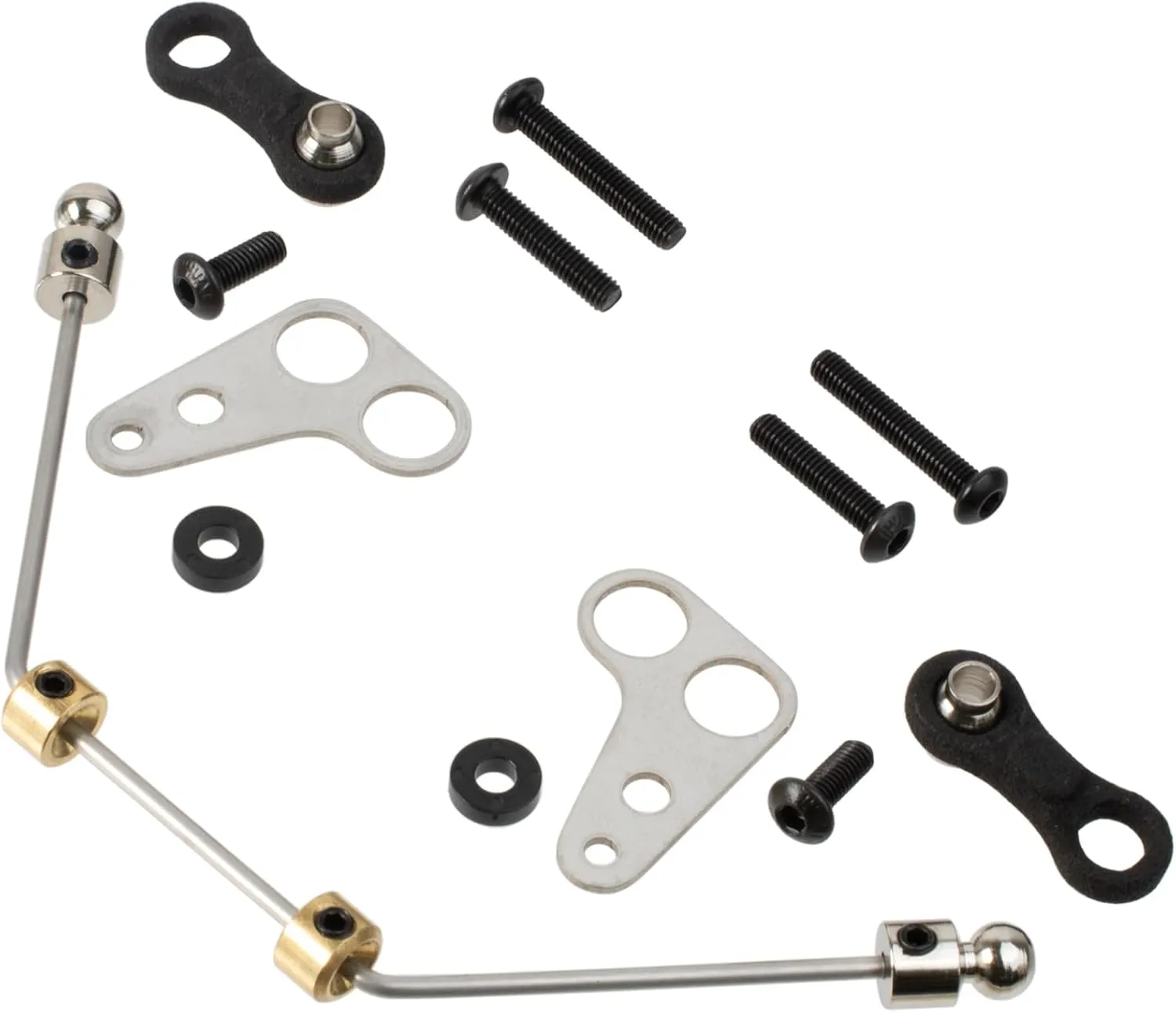 Stainless Steels Front Stabilizer Rod Set for Tamiya BB-01 Chassis BBX 1/10 Buggy Racing Car Upgrade Parts