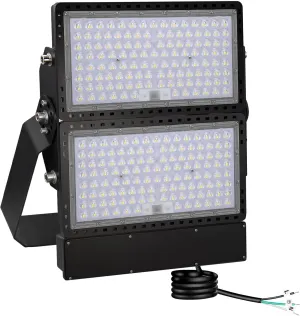 STASUN 600W 90000LM LED Flood Light Outdoor - Flying Series Ultra, 100-277V 5000K Daylight White, IP66 Waterproof Stadium Lights for Arena, Backyard, Parking Lot, Courts, ETL Certification