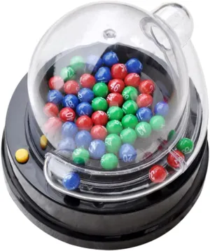 STOBOK Bingo Lotto Game Electric Lotto Ball Machine Mini Lottery Machine Portable Bingo Machine Toy Jackpot Machine with Fortunate Number Picker for Family Table Games