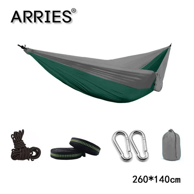 Sturdy Furniture Bulk discount Bed Double Sleeping Hammock Outdoor Portable Camping 300*200cm Hamaca Travel Parachute Garden Hanging Survival Leisure