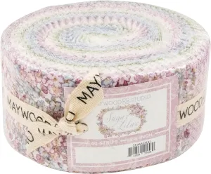 Sugar Lilac Strips 40 2.5-inch Strips Jelly Roll Maywood Studio