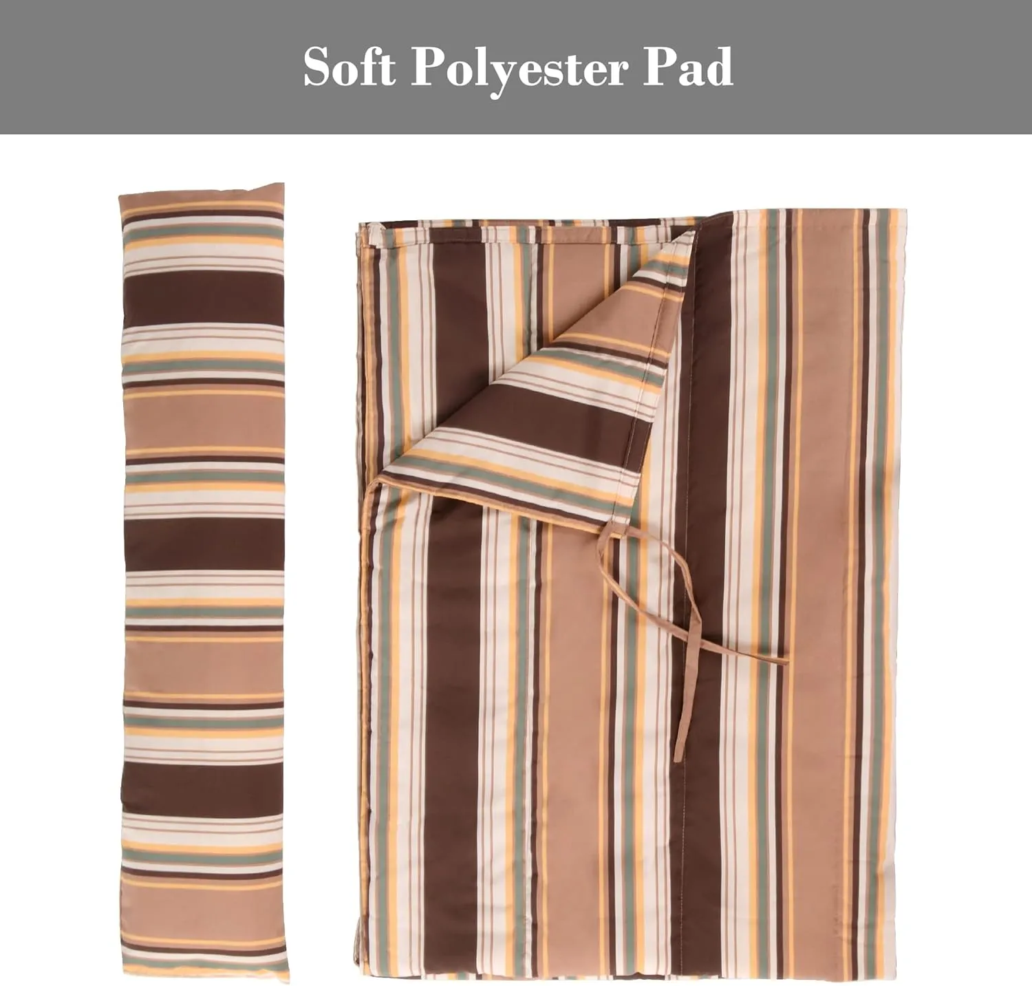 SUNCREAT Outdoor Portable Hammock Pad, 2 Person Polyester Hammock Pad, Brown