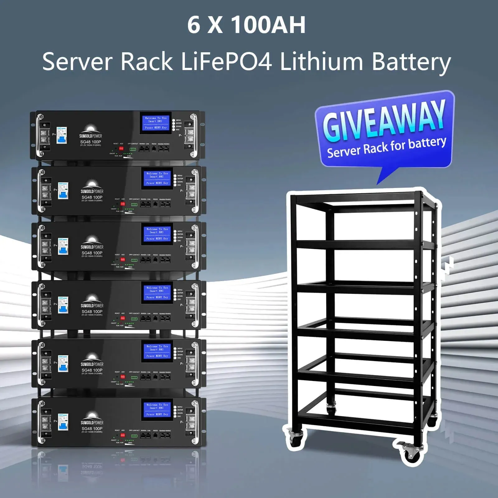 SunGold Power Off Grid Solar Kit | 20KW 48VDC 120V/240V LIFEPO4 | 30.72KWH Lithium Battery | 32 X 440 Watts Solar Panels