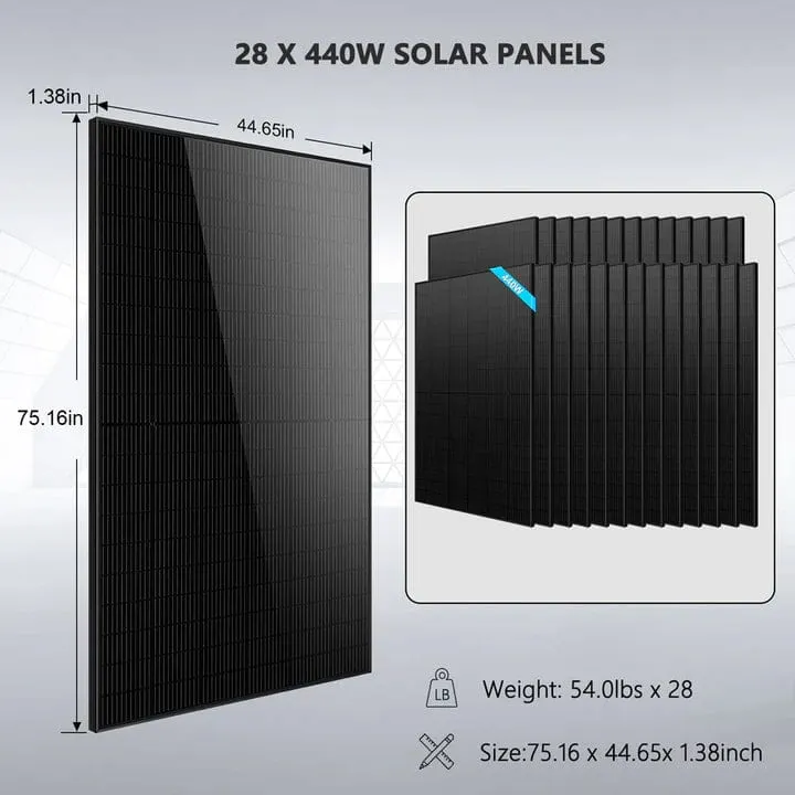 SunGoldPower SGH-11N3E | 11.4KW Hybrid Solar Kit | 48VDC | 30.72KWH Lithium Battery