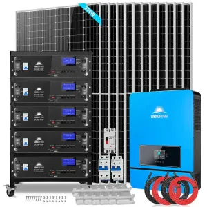 SunGoldPower SGR-10K25S | 10KW Off Grid Solar Kit | 48VDC | 120V/240V
