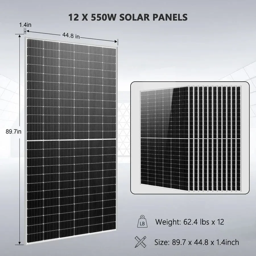 SunGoldPower SGR-10K25S | 10KW Off Grid Solar Kit | 48VDC | 120V/240V