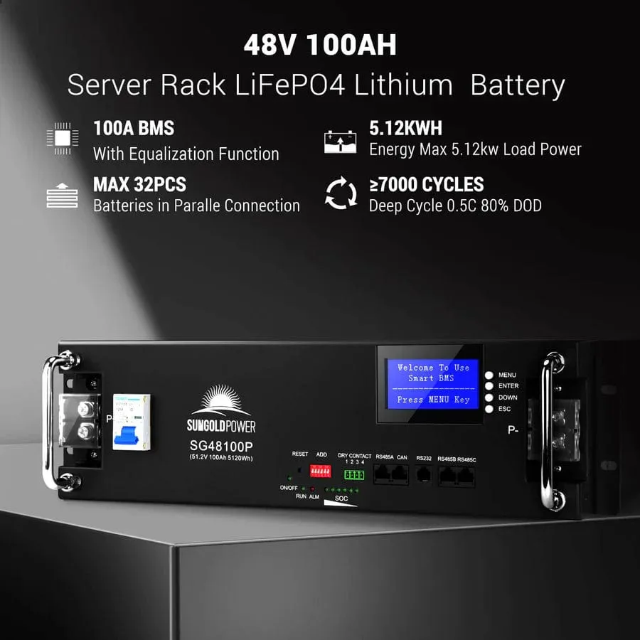 SunGoldPower SGR-10K25S | 10KW Off Grid Solar Kit | 48VDC | 120V/240V