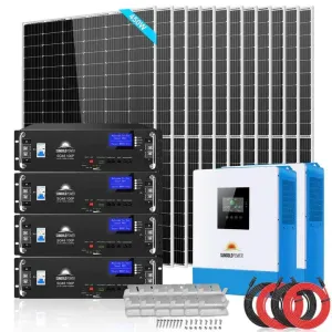 SunGoldPower SGR-10K2M | 10000W Off Grid Solar Kit |48VDC | 120V/240V