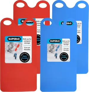 Superio Snow Slider Mat, Flexible Snow Sled Flying Carpet, Roll up Sleds for Kids 36" Lightweight Plastic Snowboard Sled