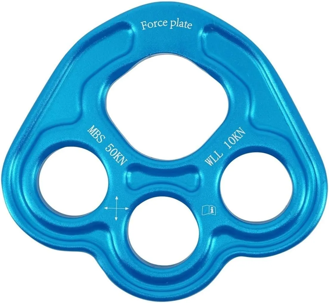 Swing Set Swing Ring, Hammock Hole, Aluminum, 4 Hole Hammock, Training Hike, Rigging Board Breakout Board Swing Seat (Color : Blue)