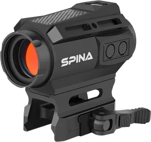 SYM-20B Solar Red Dot Sight,Tactical Hunting Shooting Red Dot Scope with Dual Power Supply System,2 MOA Solar Reflex Red Dot Optics with Absolute Co-Witness Picatinny Mount -Black