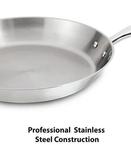 T-fal Stainless Steel Cookware Set, Pots and Pans with Copper-Bottom, 13-Piece, Silver, Model C836SD