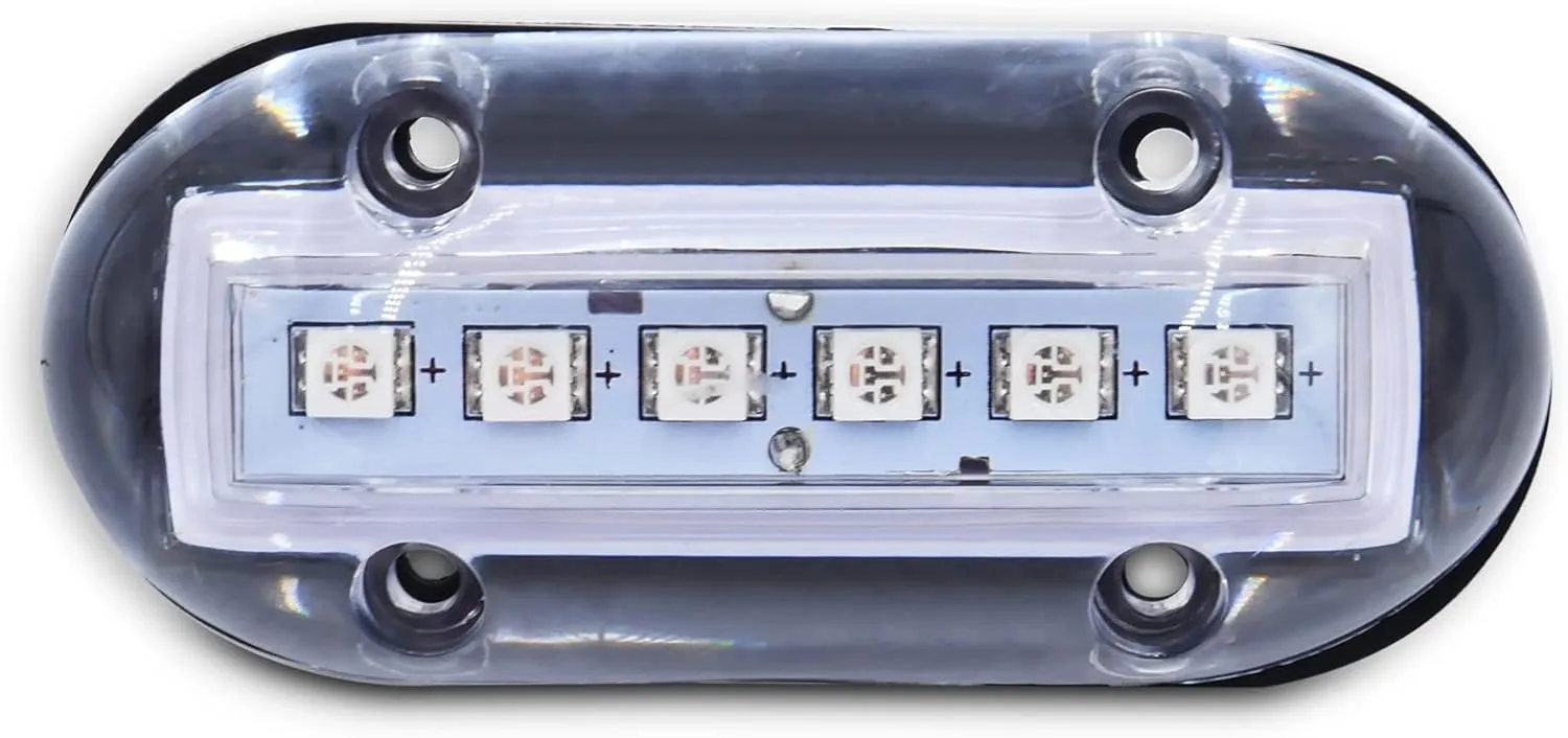 T-H Marine Underwater Boat Lights - High-Intensity Surface Mount Waterproof Lighting - Use Above or Below Water - Multi-Purpose Use and Low Power Draw - Green