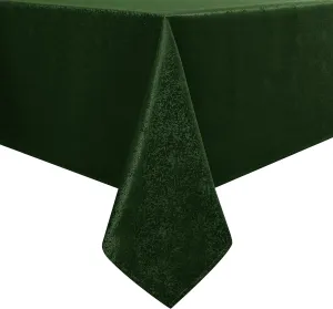 Tablecloth Hunter Green Jacquard Rectangle Table Cloth 54 X 84 Inch, Water Resistant and Wrinkle Free Table Cover for Outdoor,Indoor,Party,Wedding,Dining Room