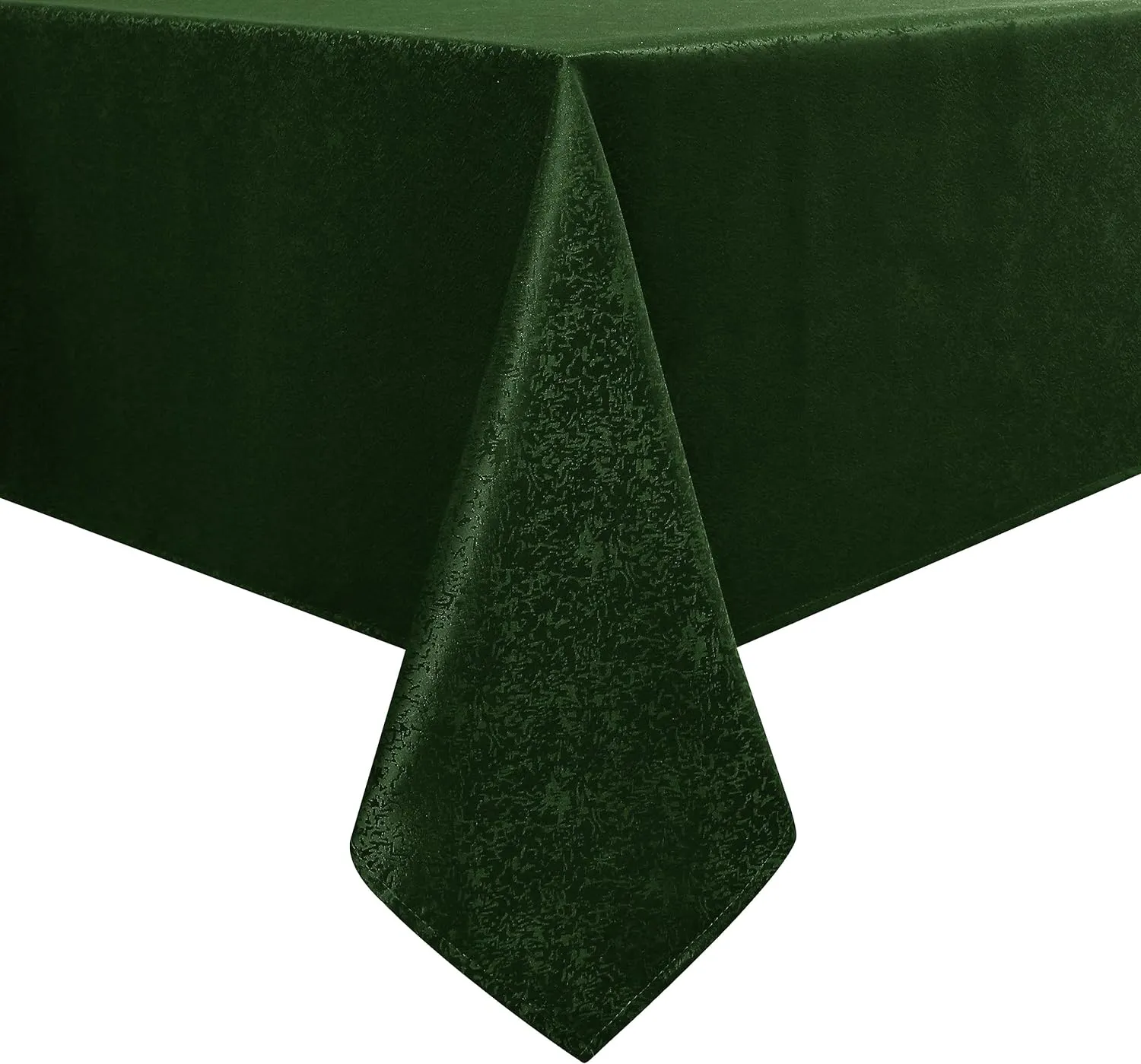 Tablecloth Hunter Green Jacquard Rectangle Table Cloth 54 X 84 Inch, Water Resistant and Wrinkle Free Table Cover for Outdoor,Indoor,Party,Wedding,Dining Room