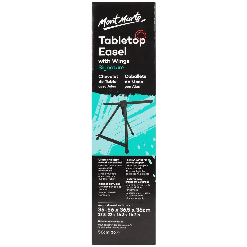 Tabletop Easel Signature with Wings