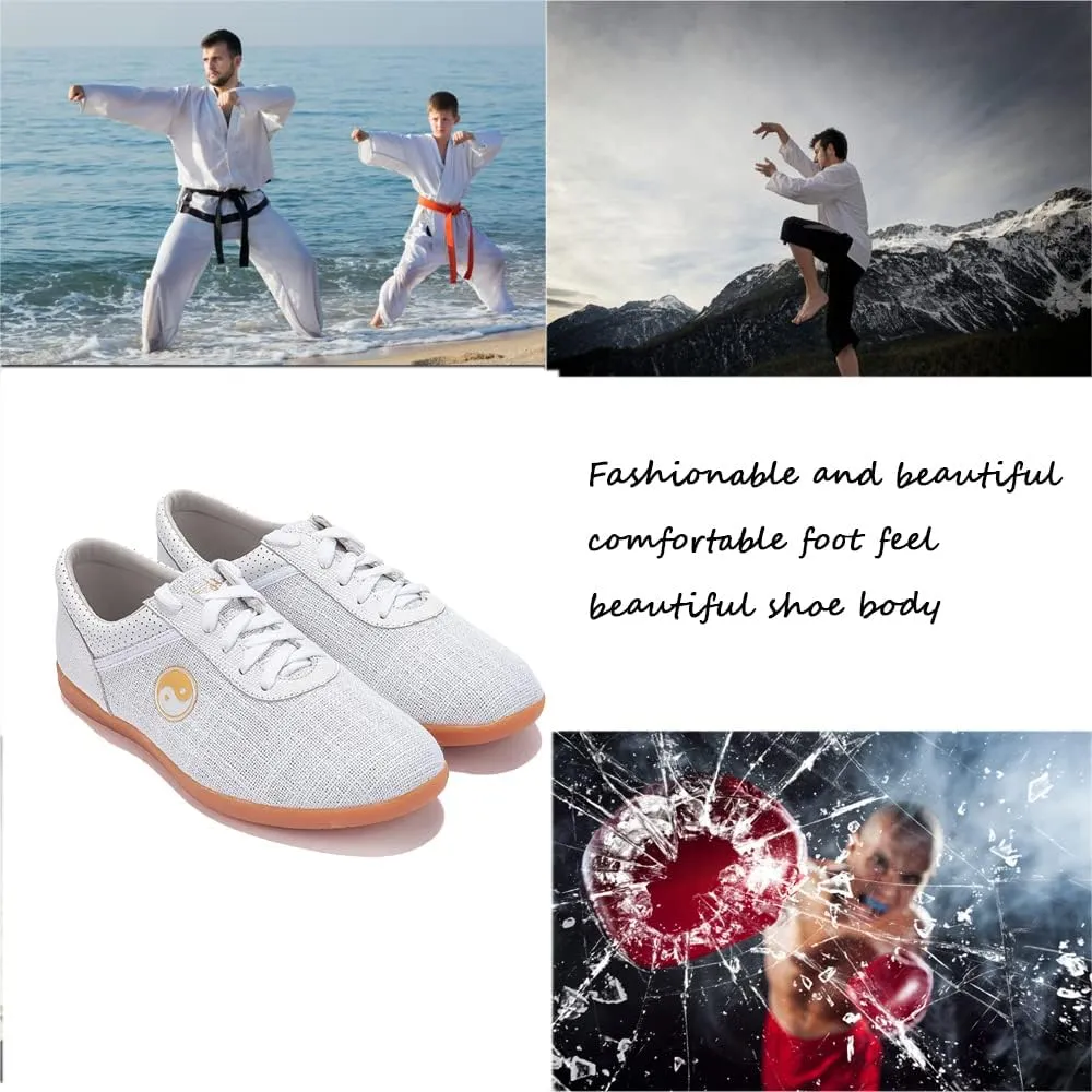 Tai Chi Martial Art Shoes,Suitable for Indoor and Outdoor Martial Arts, Badminton, Parkour, Table Tennis or Casual Street wear,