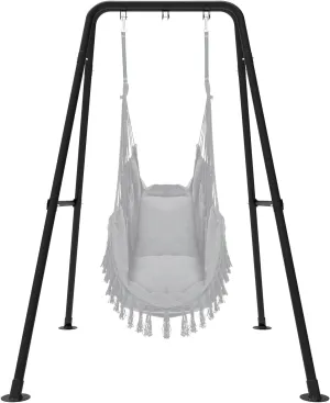 Taleco Gear Swing Stand, Max Load 330lbs, Heavy Duty ,Outdoor or Indoor Hanging Hammock Chair Stand only,Hammock Chair not Include(Black)