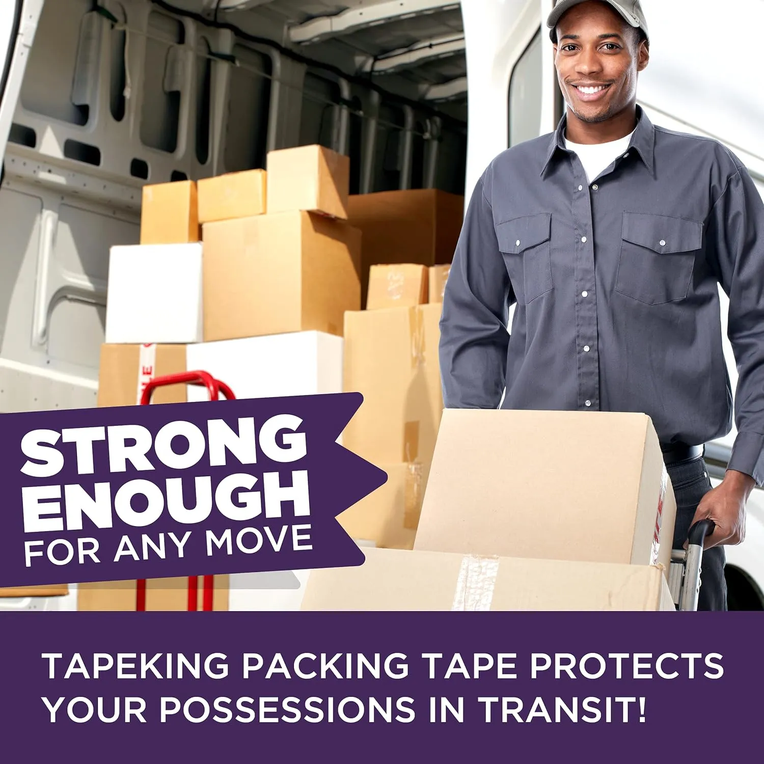 Tape King Clear Packing Tape Super Thick - 60 Yards Per Roll (Case of 36 Rolls) - Strong 3.2mil, Heavy Duty Adhesive Commercial Depot Tape for Moving, Sealing, Packaging Shipping, Office & Storage