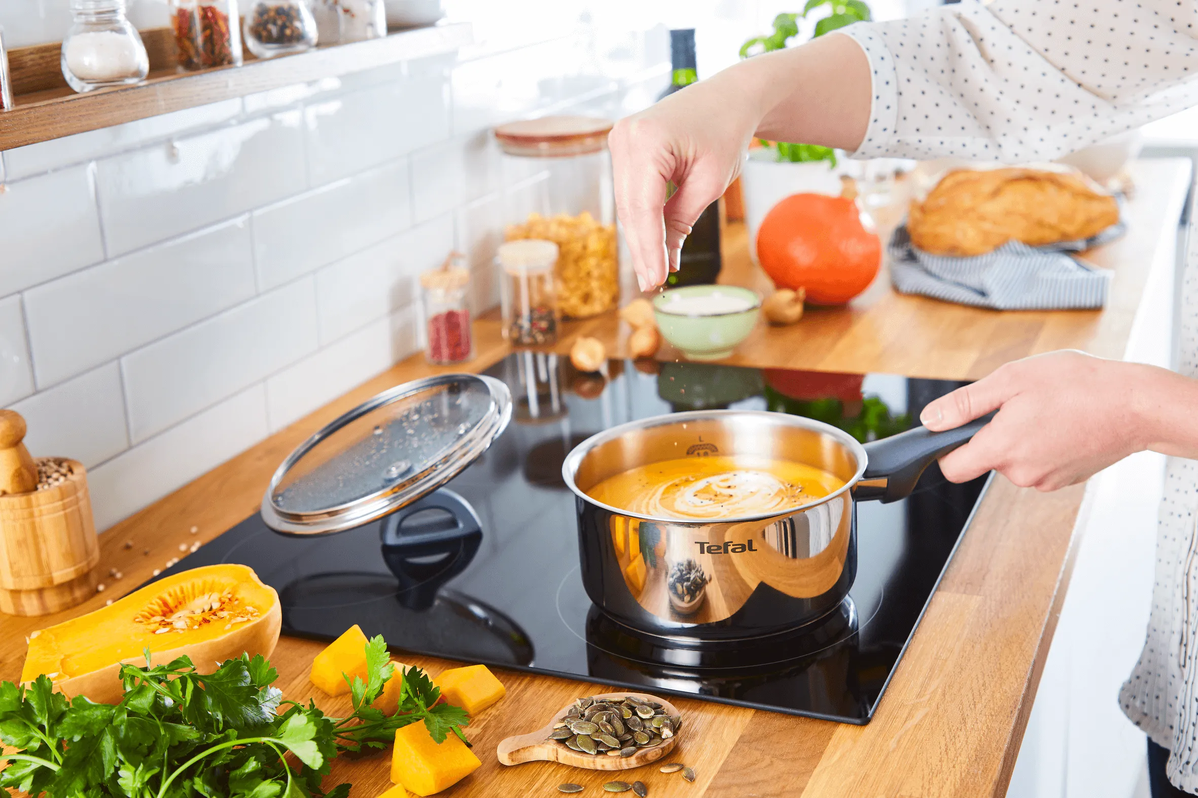 Tefal Daily Cook Stainless Steel Induction 4pc Set   Utensils