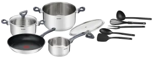 Tefal Daily Cook Stainless Steel Induction 4pc Set   Utensils