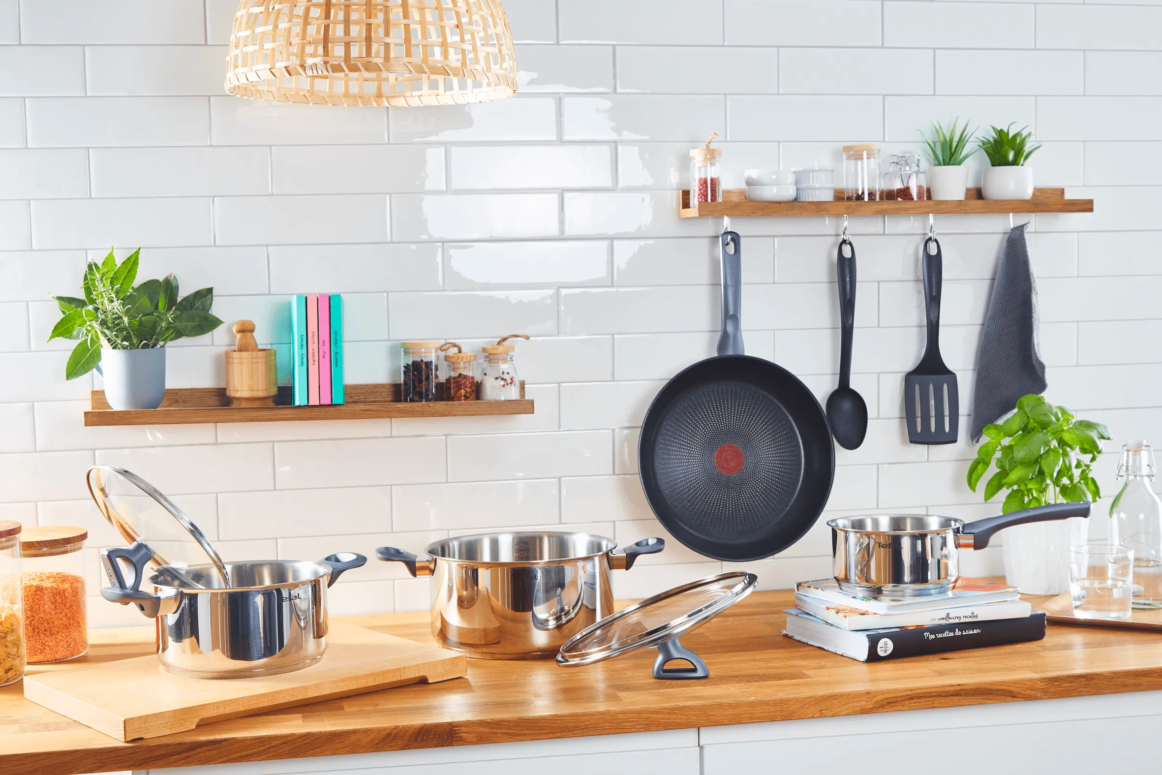 Tefal Daily Cook Stainless Steel Induction 4pc Set   Utensils
