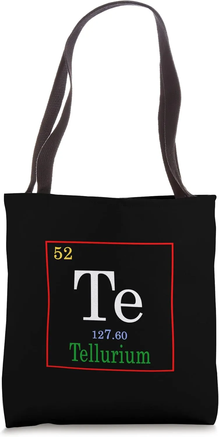 Tellurium Element Periodic Table Chemistry Tote Bag