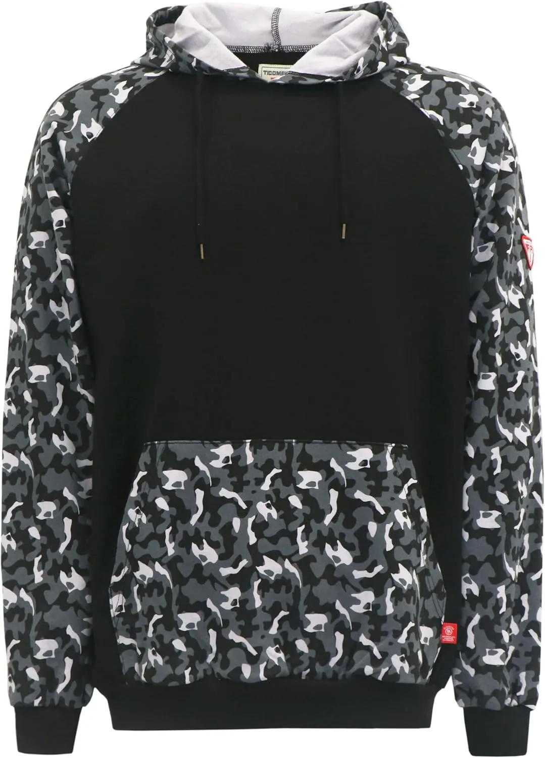 TICOMELA FR Sweatshirt FR Hoodie Shirts 7.5oz Lightweight Cotton Flame Resistant Hooded Shirts