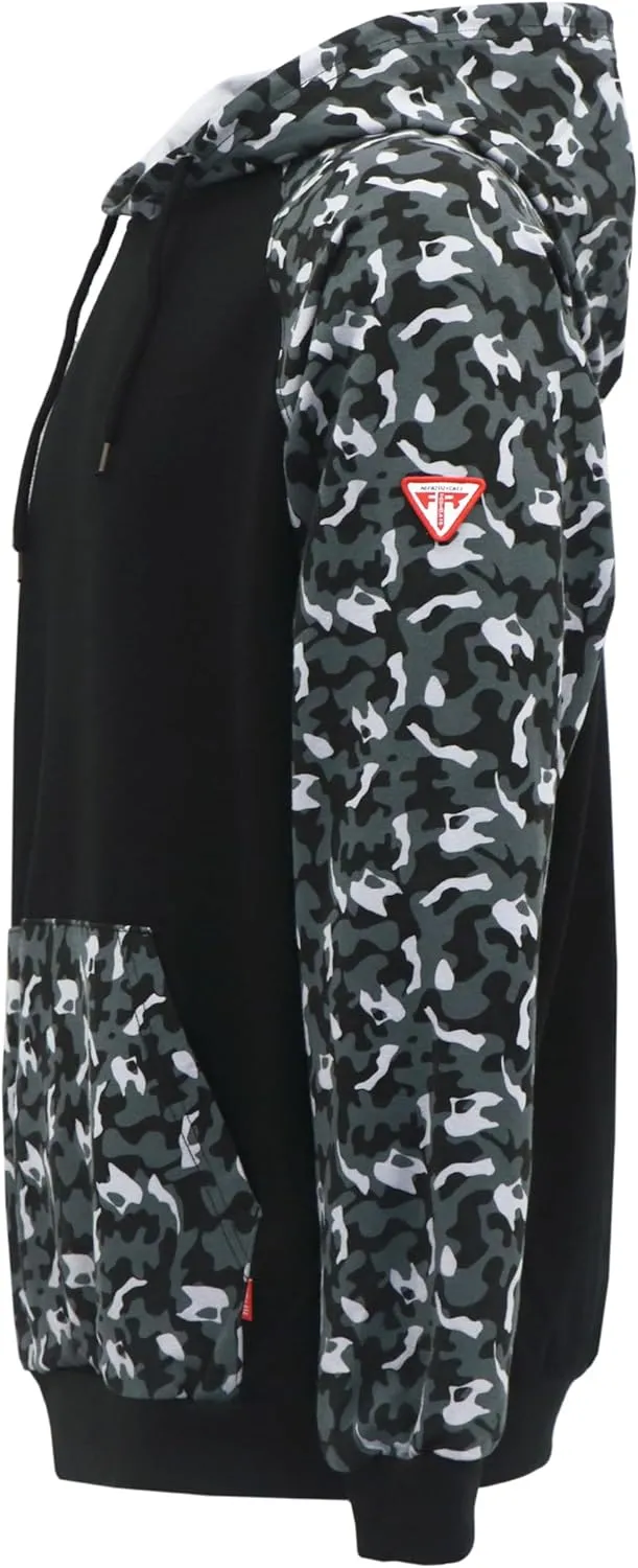TICOMELA FR Sweatshirt FR Hoodie Shirts 7.5oz Lightweight Cotton Flame Resistant Hooded Shirts