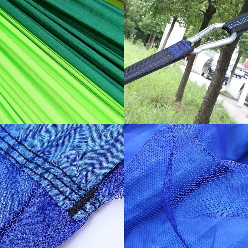 tomatic Quick-Opening Hammock with Mosquito Net Camping Portable Hammock -rolr Nylon Hammock