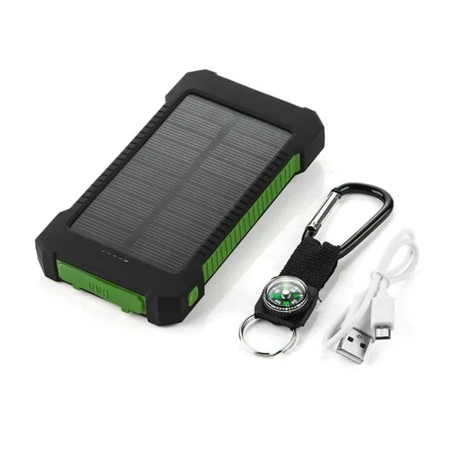 Top NEW Waterproof Solar Power Bank 10000mah
